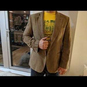 ZARA Men’s Tan Suede Blazer, US 46